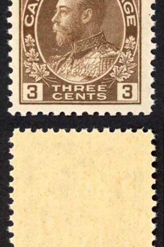 Canada SG204 3c Dark brown SUPERB U/M (MNH) Unitrade Cat 150