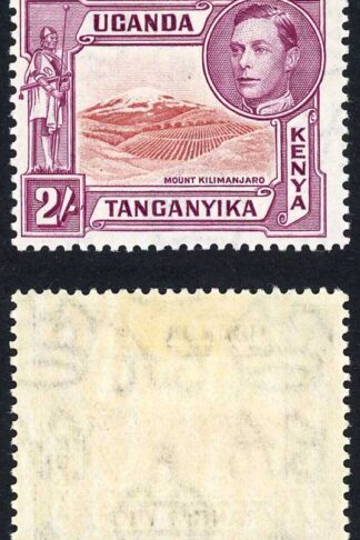 KUT SG146b KGVI 2/- Lake-brown and Brown-purple Perf 13.75 x 13.25 M/M