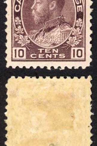 Canada SG211 10c Reddish purple Fine M/M (Hinge remainders) Cat 140 pounds