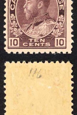 Canada SG211 10c Reddish purple Fine M/M (HM) Cat 140 pounds