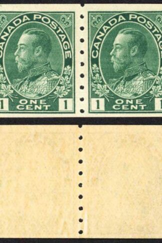 Canada SG220 1c Blue Green Imperf x Perf 8 Very Fine U/M (MNH) Unitrade Cat 240