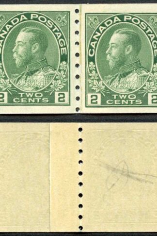 Canada SG257 2c Green (Dry) Imperf x perf 8 Very Fine U/M (MNH) Unitrade Cat 225