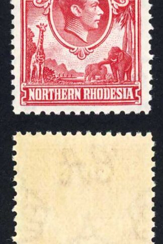 North Rhodesia SG29 1 1/2d Carmine-red Fresh U/M Cat 50 pounds