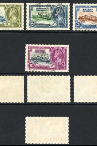 North Rhodesia SG18/21 1935 Silver jubilee Fine used Cat 18 pounds