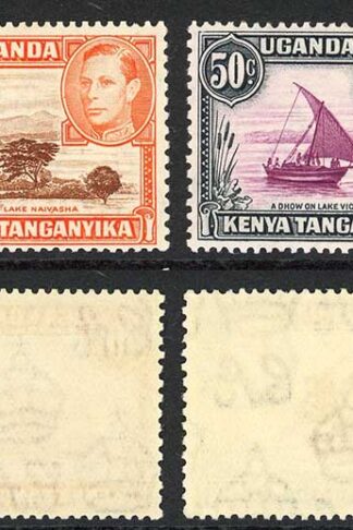 KUT SG132/35/44/45 5c 10c 50c and 1/- values Wmk Mult Script CA M/M