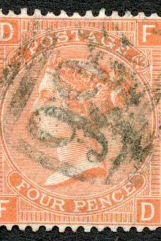 SG94 4d Vermilion plate 13 fine used Cat 75 pounds