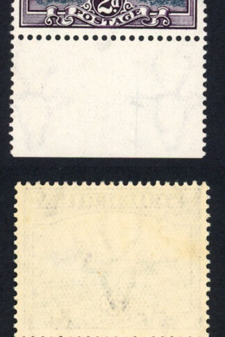 South Africa 1930-44 SG44e 2d blue and violet UM vertical pair