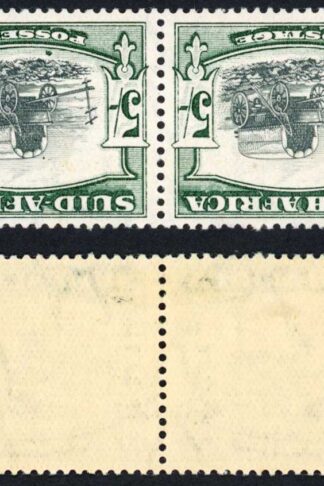 South Africa 1933-48 SG64aw 5s black and green wmk inverted VFM cat 120