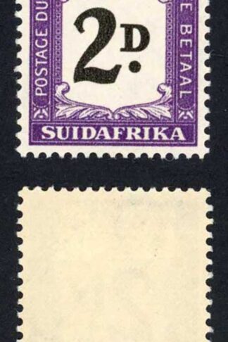 South Africa P. Dues 1948-9 SGD36 2d black and violet VFM cat 24 pounds