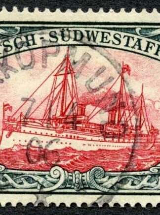 GSWA 1906-19 SG23 5m carmine and black no wmk VFU cat 200 pounds