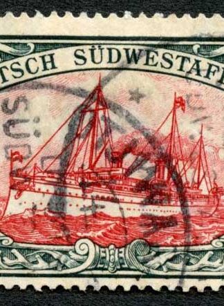 GSWA 1906-19 SG32 5m carmine and black wmk lozenges VFU cat 400 pounds
