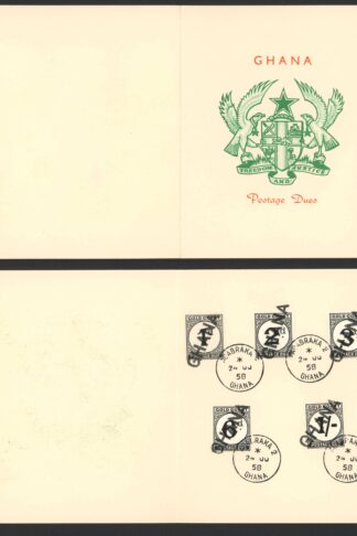 Ghana Gold Cost Post Due Set GHANA Opt used the day before normal Post Dues