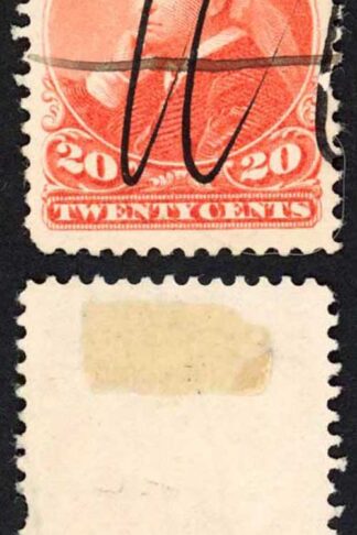 Canada SG115 1893 20c Vermilion Pen Cancel