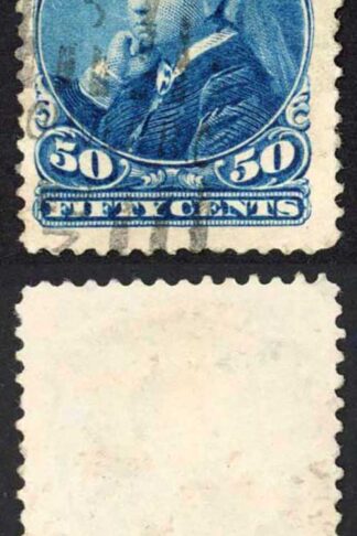 Canada SG116 1893 50c Blue Cat 60 Pounds