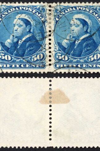 Canada SG116 1893 50c Blue Cat 120 Pounds