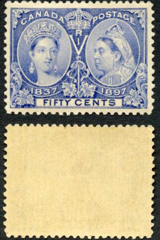 Canada SG135 50c Ultramarine Diamond Jubilee U/M (MNH) Unitrade Cat 1500