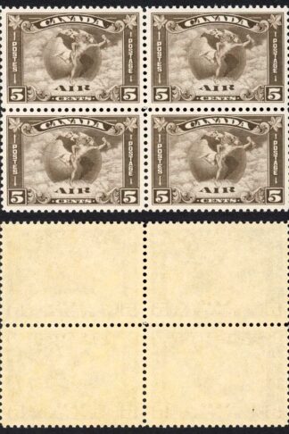 Canada SG310 5c Air Superb U/M (MNH) Block Unitrade Cat 640++