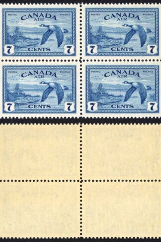 Canada SG407 7c Air Stamp Block of FOUR Superb U/M (MNH) SG Cat 24++