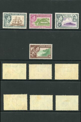 Pitcairn Is SG1/8 KGVI Set M/M (odd tone patch) Cat 75 pounds