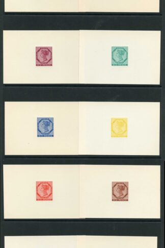 PRINCE EDWARD IS SG17/18 1962 6d reprinted die proofs TEN different colours