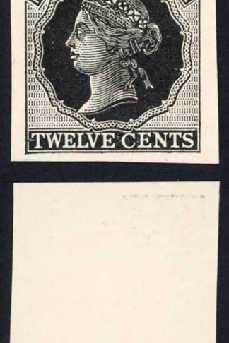 PRINCE EDWARD IS 12c Plate Proof in Black on Thick card