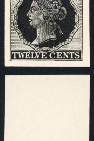 PRINCE EDWARD IS 12c Plate Proof in Black on Thick card