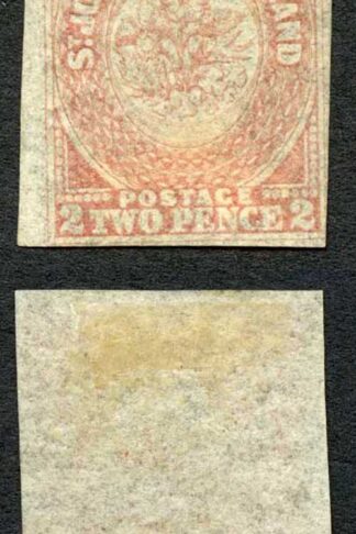 Newfoundland SG17 2d Rose-lake Mint (no gum) Cat 300 pounds