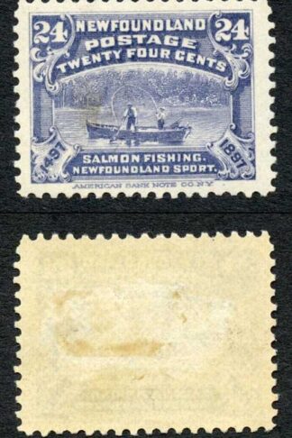 Newfoundland SG76 24c Well Centered M/M Cat 32 pounds