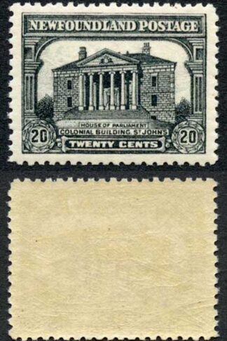 Newfoundland SG187 PB 20c Black M/M Cat 75 Pounds