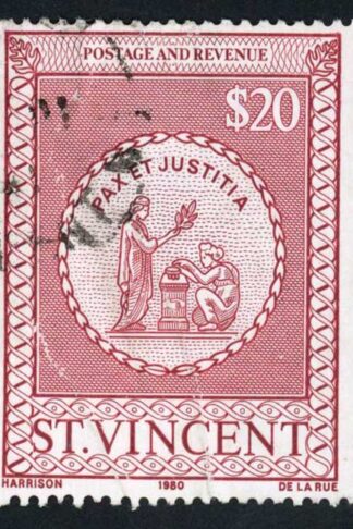St Vincent 1980 20 Dollar De La Rue (creased)