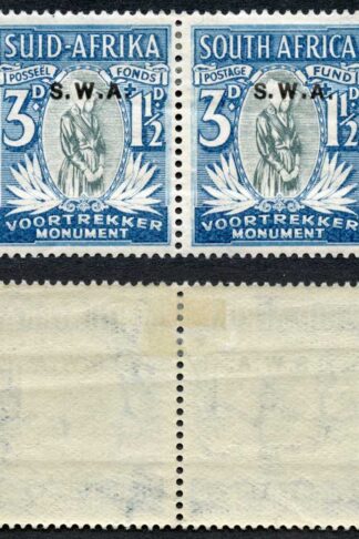 SWA SG95 3d + 1 1/2d 1935 Memorial Fund M/M (gum bends) Cat 21