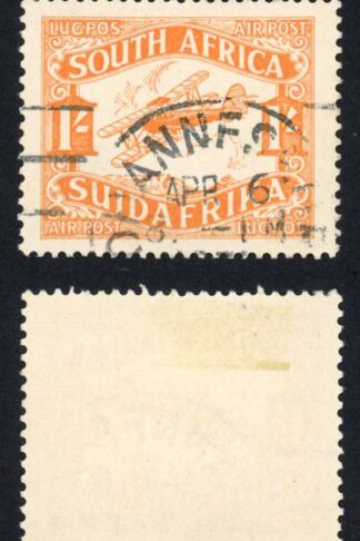 South Africa SG41 1/- Air Fine used Cat 15 pounds