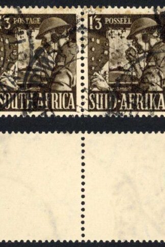 South Africa SG94 1/3 Blackish Brown 1941 War Effort Cat 10 pounds