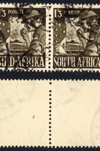 South Africa SG94 1/3 Blackish Brown 1941 War Effort Cat 10 pounds