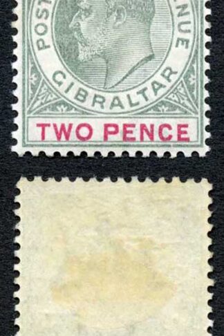Gibraltar SG48 KEVII 2d M/M (hinge remainder) Wmk Crown CA Cat 35 pounds