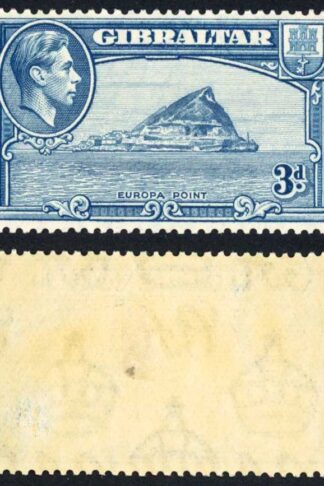 Gibraltar SG125 3d Light Blue Perf 13.5 (gum a little toned) M/M Cat 38 pounds