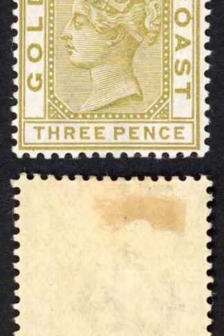 Gold Coast SG15 3d Olive-yellow wmk crown CA M/M Cat 29 pounds