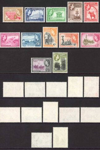 Gold Coast SG153/64 1952 Set of 12 U/M Cat 70 pounds