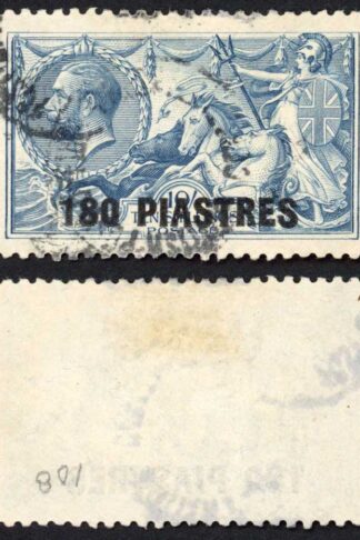 British Levant SG50 180pi on 10/- Used Cat 45 pounds