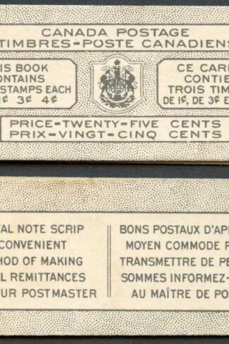 Canada Booklet SGB46a Bilingwell text SG422bba etc Cat 80 pounds