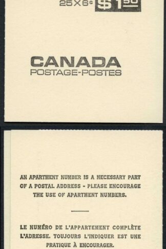 Canada Booklet SGSB68 1.5 dollar Cat 16 pounds