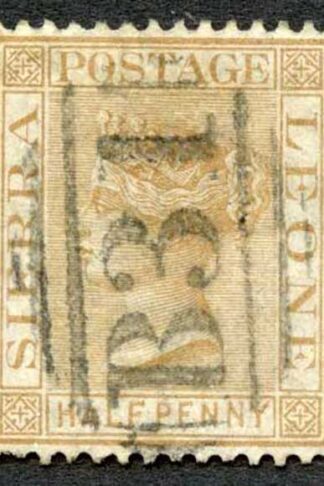 Sierra Leona SG16 1/2d Brown wmk crown CC Fine used Cat 18 pounds
