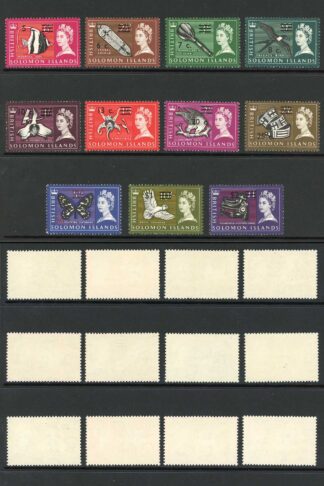 British Solomon Is SG135B/52B (no 13c 14c and 35c) U/M