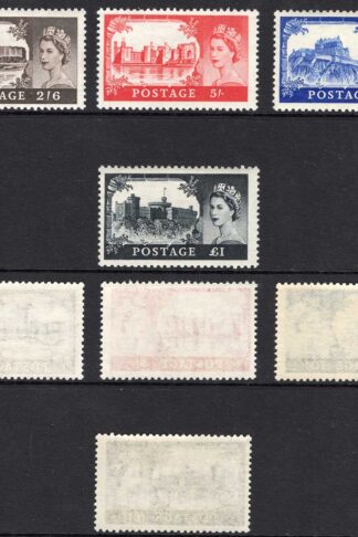 SG536/539 Waterlow high values Set of 4 Fine U/M