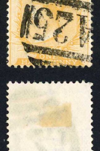Malta SG10 1/2d Yellow-buff Wmk CC used Cat 60 pounds