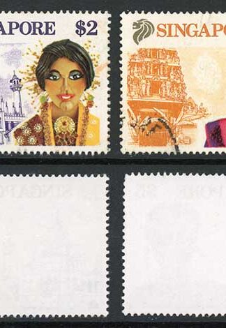 Singapore SG633/6 the high values Cat 21.50 pounds