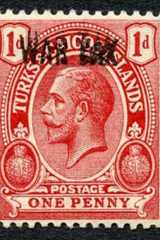 Turks and Caicos SG143i 1d opt Overprint Doubled M/M Cat 48 pounds