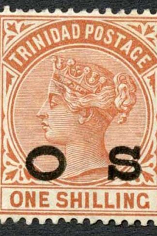 Trinidad and Tobago SGO6 1/- Orange-brown M/M Cat 85 pounds