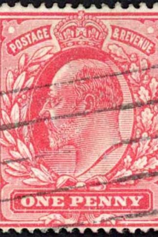 SG281 1d Rose-red Harison Perf 15 x 14 Fine used Cat 25 pounds