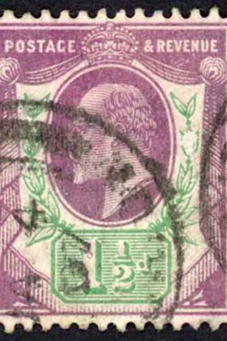 SG221 1 1/2d Dull Purple and green (ord) DLR Cat 24 pounds